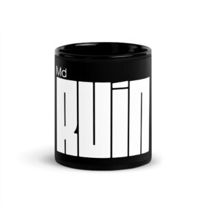 Mdruin Black Glossy Mug