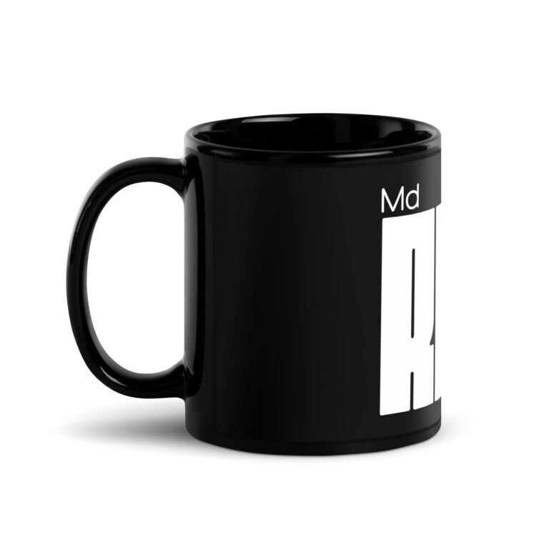 Mdruin Black Glossy Mug - Image 2