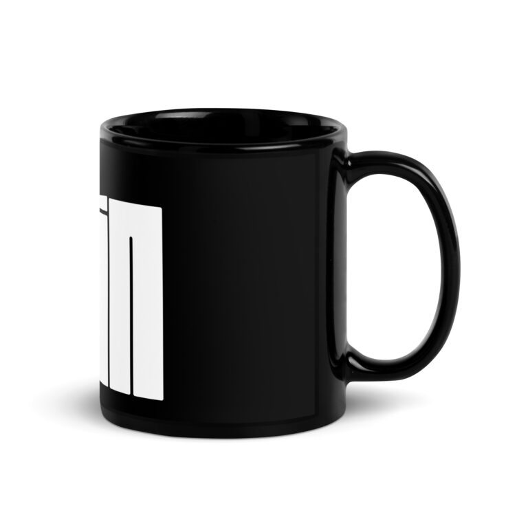 Mdruin Black Glossy Mug - Image 3